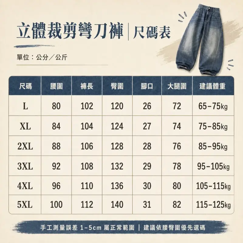立體剪裁彎刀褲 縮圖 5