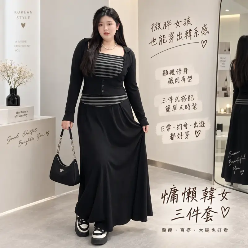 慵懶韓女三件套 縮圖 2