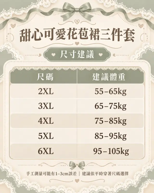 甜心可愛花苞裙三件套 縮圖 3
