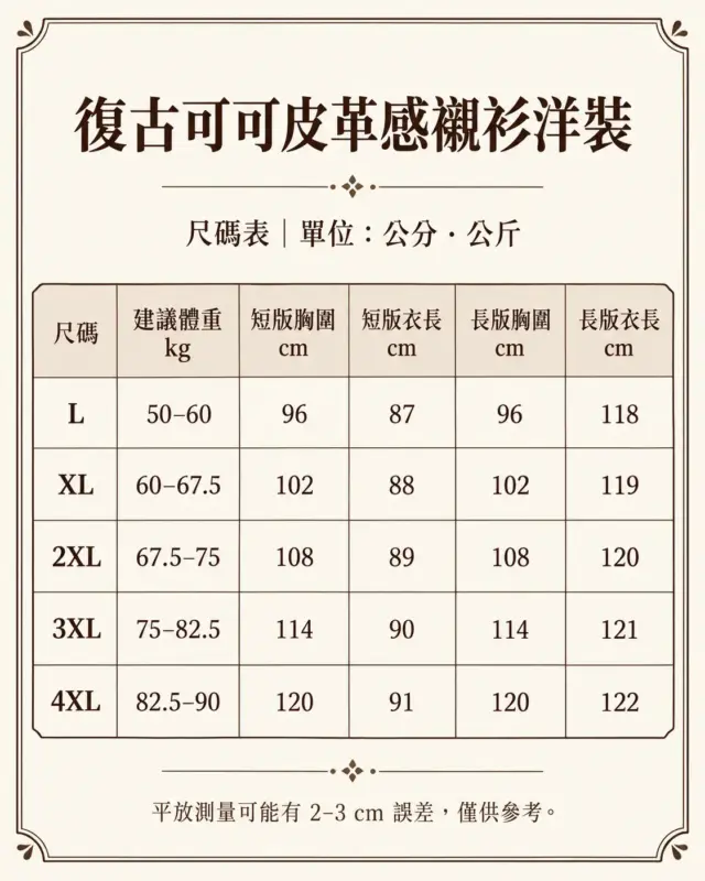復古可可皮革感襯衫洋裝 縮圖 4