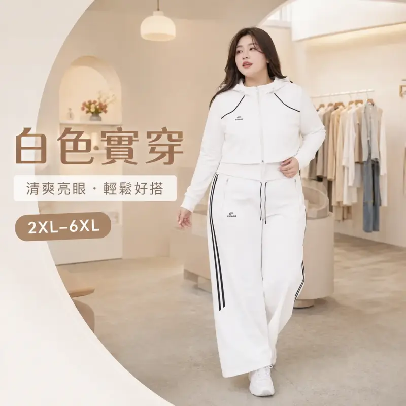 街頭層次感連帽套裝 縮圖 3
