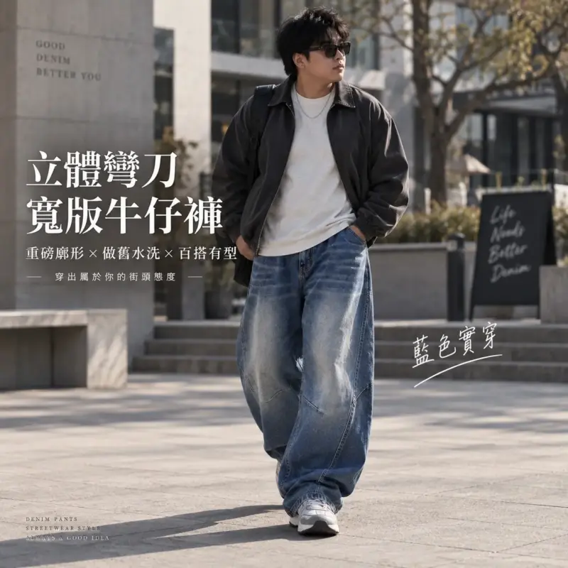 美式三條杠寬鬆外套 縮圖 4