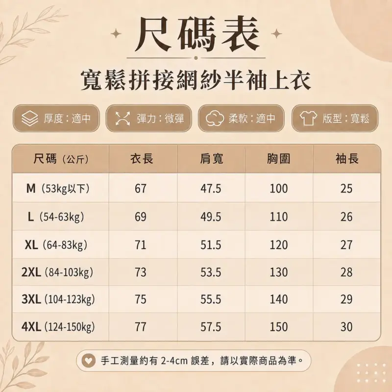 寬松拼接網紗半袖上衣 縮圖 6