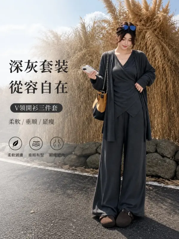 簡約收腰舒適三件套 縮圖 3