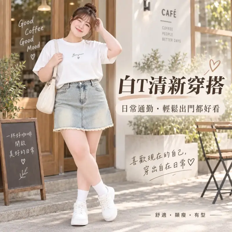 美式復古淺藍牛仔短裙 縮圖 2