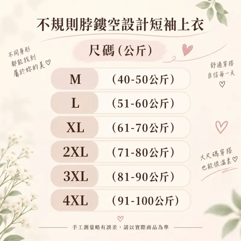 不規則脖鏤空設計短袖上衣 縮圖 7