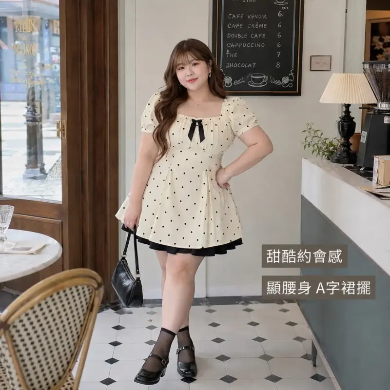波點蝴蝶結短裙 縮圖 2