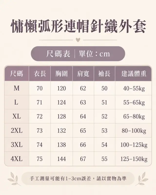 慵懶弧形連帽針織外套 縮圖 4