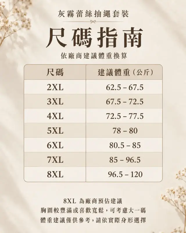 灰霧蕾絲抽繩套裝 縮圖 4