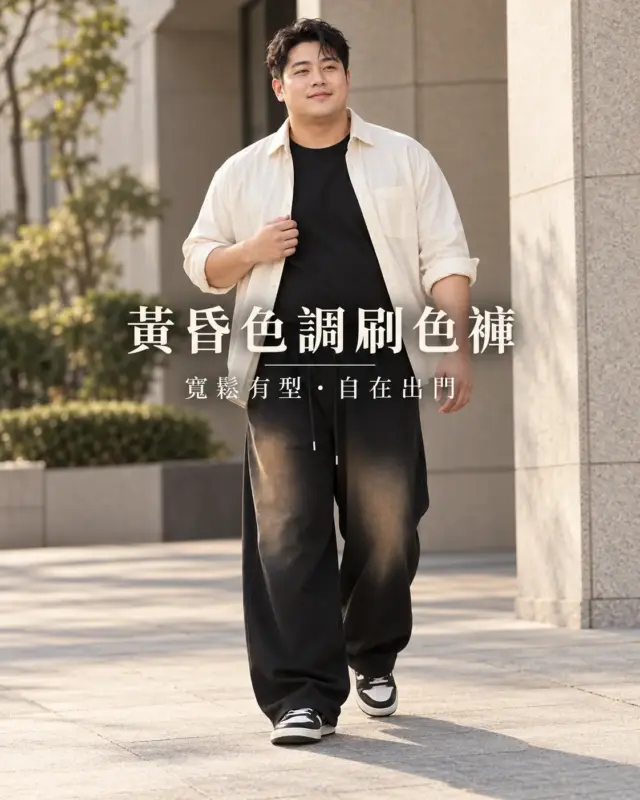 黃昏色調刷色褲