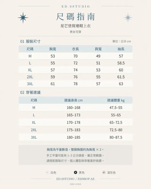 星芒塗寫連帽上衣 縮圖 5