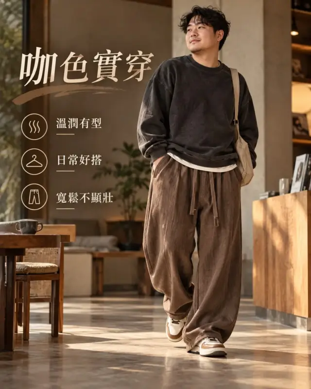 竹韻垂墜氣球寬褲 縮圖 3